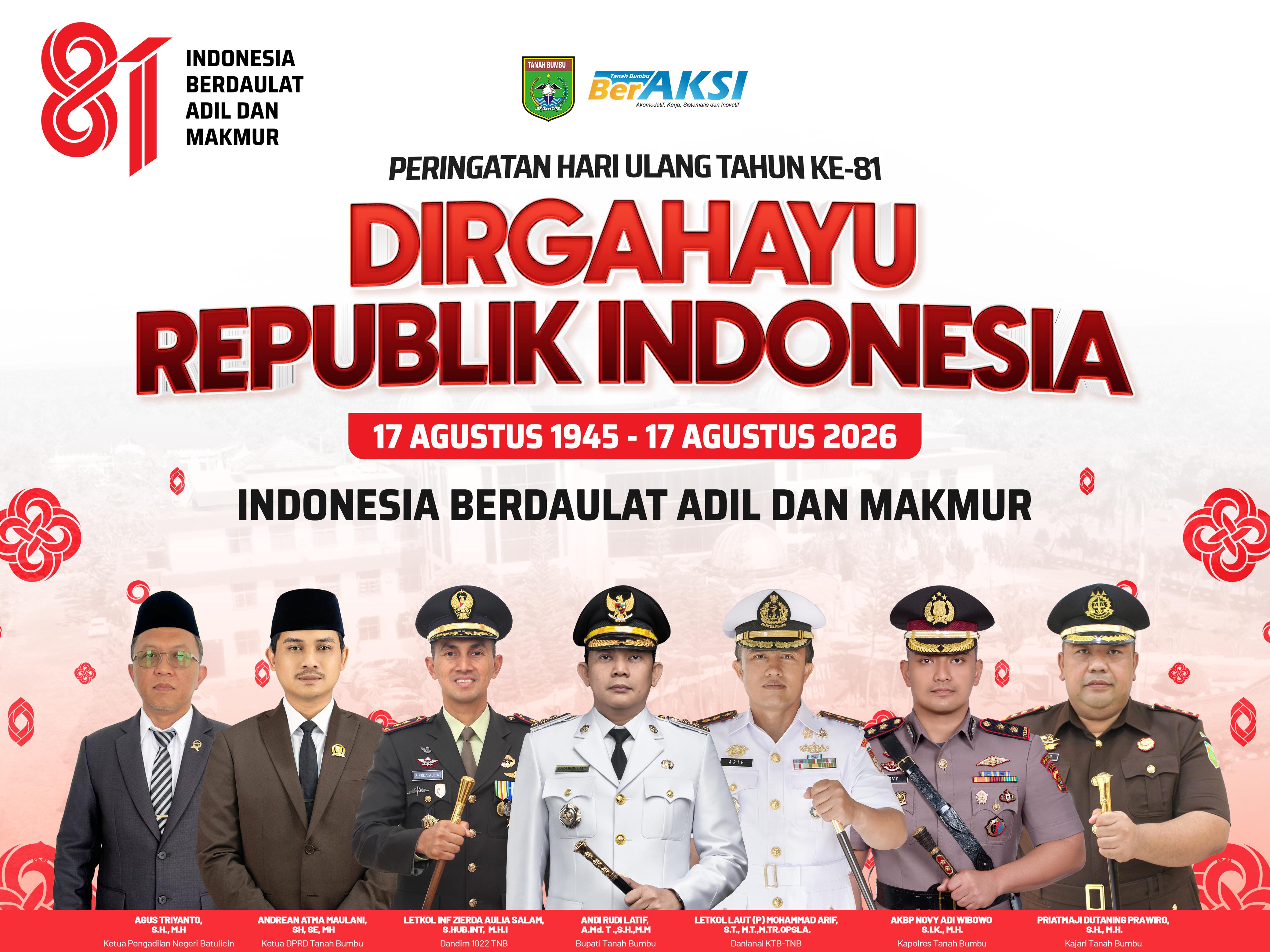 DIRGAHAYU HUT RI KE-81 TAHUN 2026