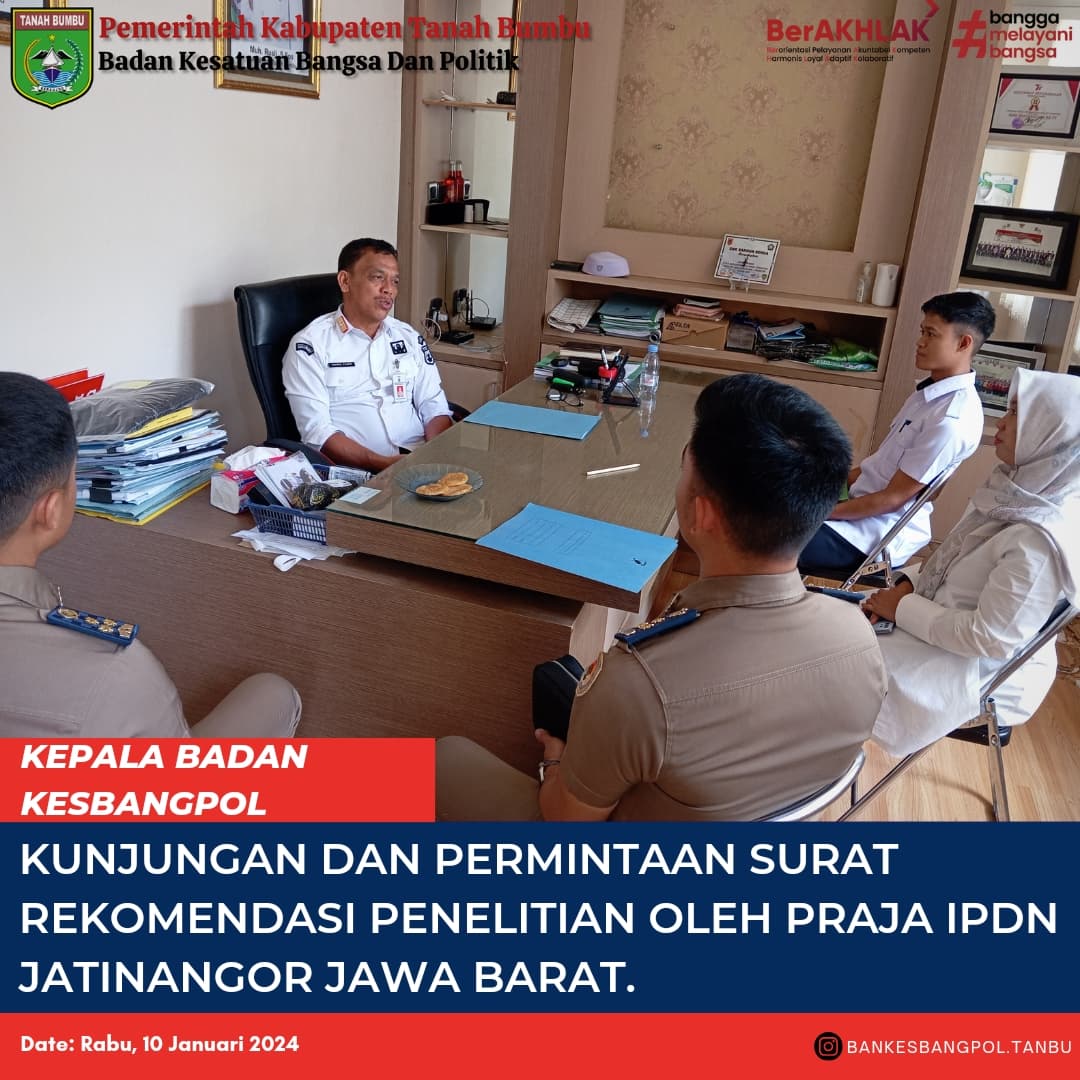 KUNJUNGAN PRAJA IPDN JATINAGOR JAWAB BARAT