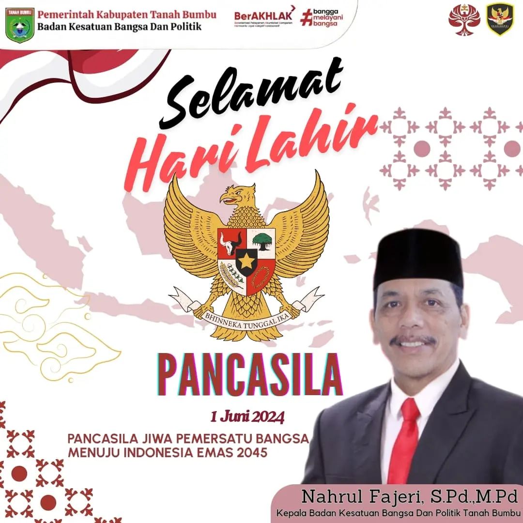 SELAMAT MEMPERINGATI HARI LAHIR PANCASILA