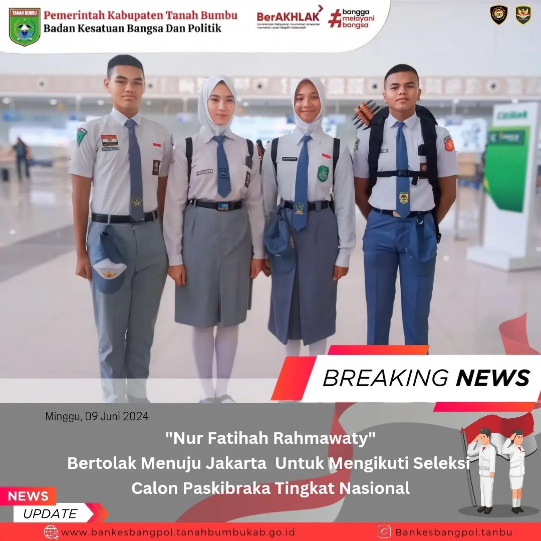 NUR FATIHAH RAHMAWATY BERANGKAT MENGIKUTI SELEKSI CAPASKA TINGKAT NASIONAL