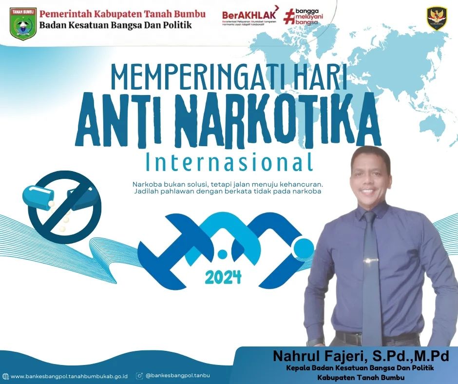 SELAMAT MEMPERINGATI HARI ANTI NARKOTIKA INTERNASIONAL