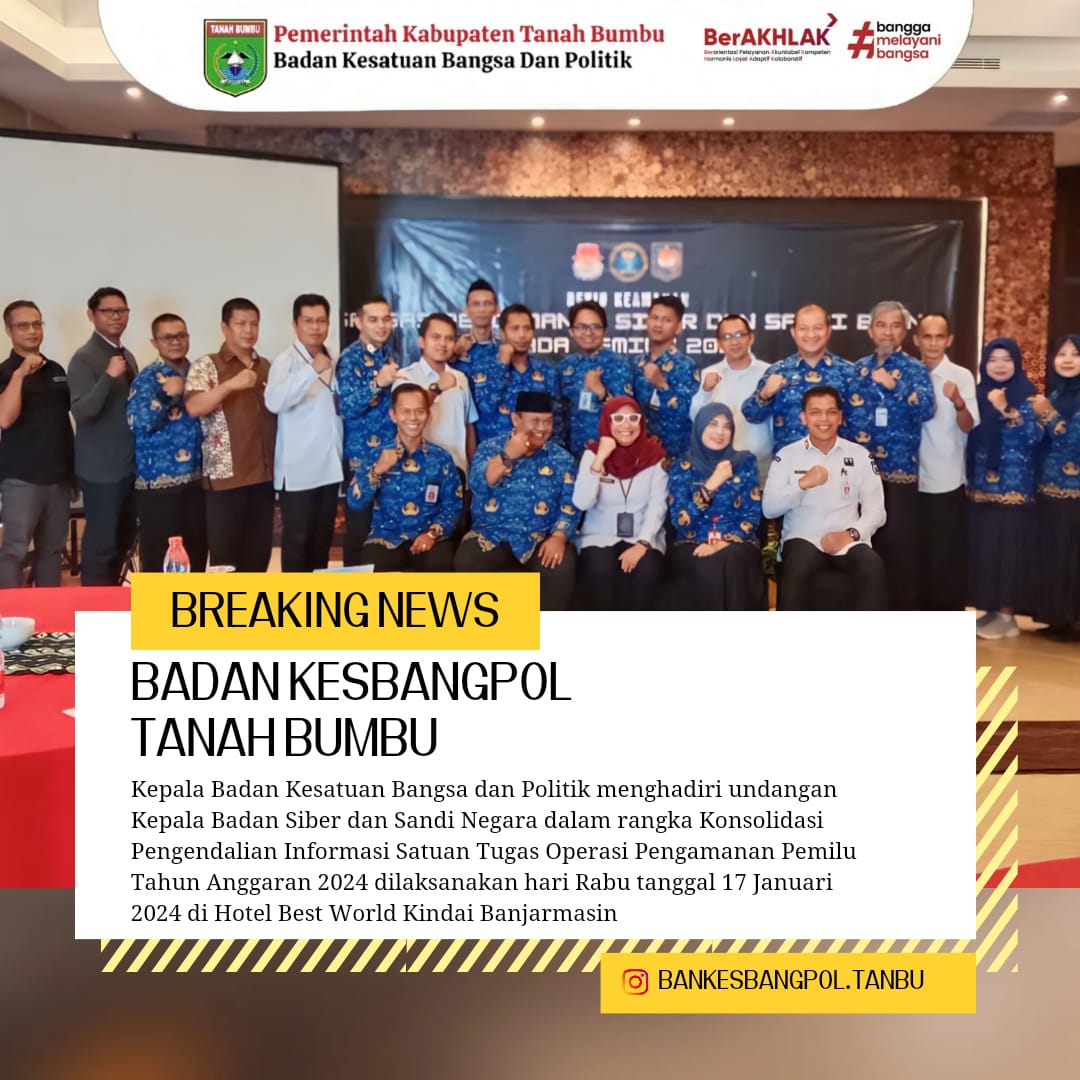 PENGENDALIAN INFORMASI SIBER DAN SANDI UNTUK PENGAMANAN PEMILU 2024