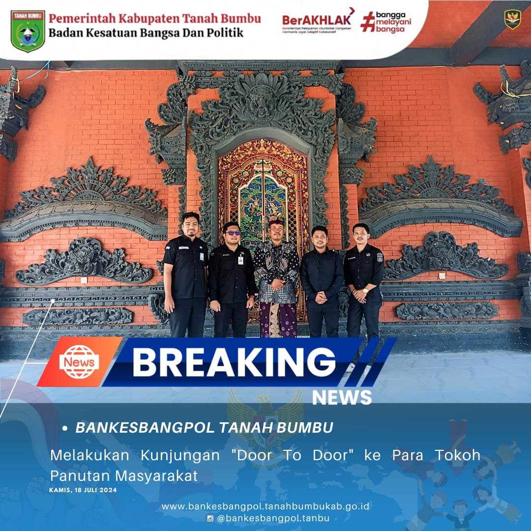 BANKESBANGPOL KEMBALI MELAKUKAN KUNJUNGAN 'DOOR TO DOOR' KE TOKOH PANUTAN MASYAKARAT HINDU ADAT BALI