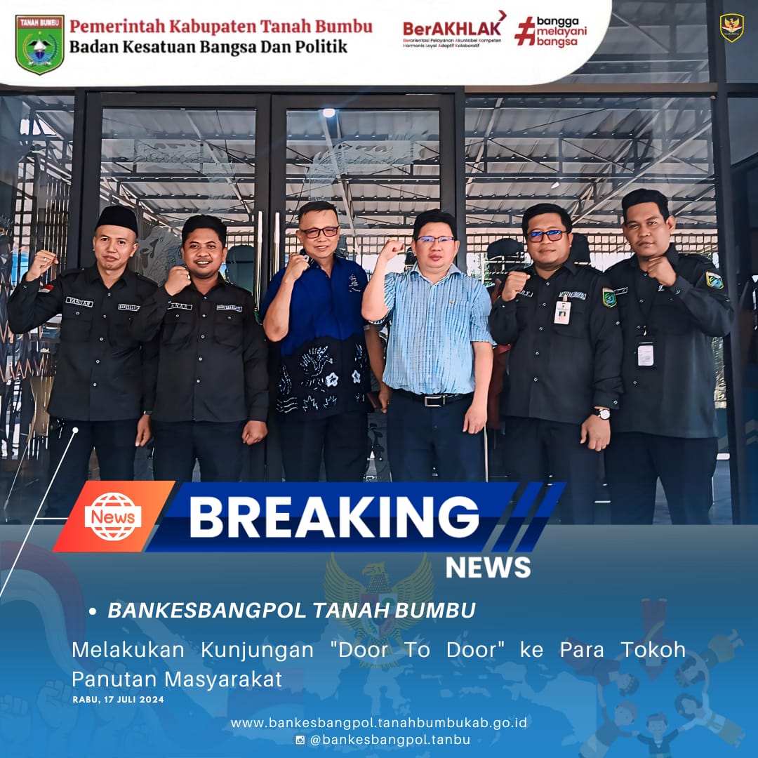 'DOOR TO DOOR' KEPADA PARA TOKOH PANUTAN MASYARAKAT KALI INI BANKESBANGPOL BERKUNJUNG KE PAGUYUBAN SOSIAL MARGA TIONGHOA 