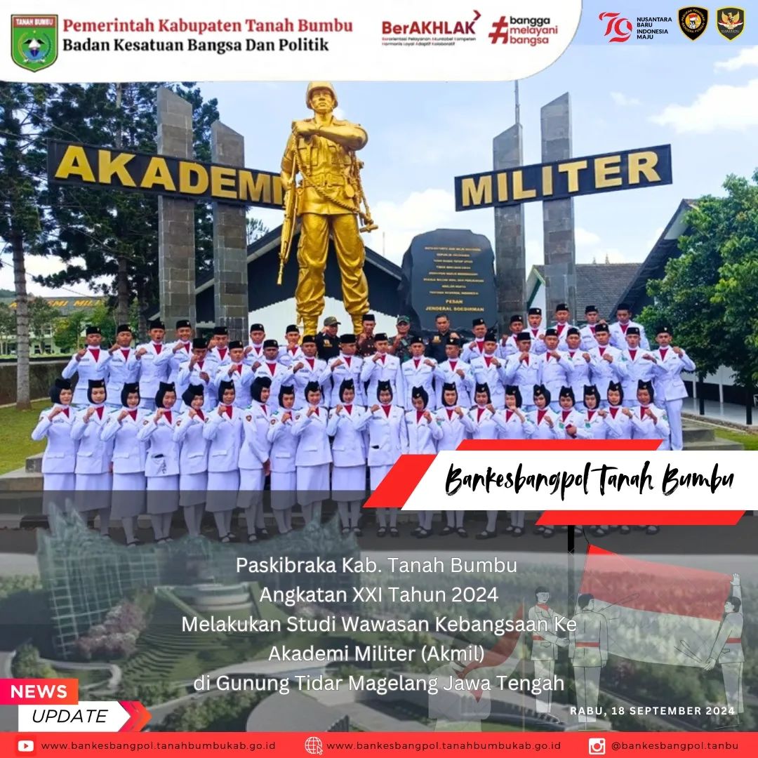 STUDI WASBANG PASKIBRAKA XXI TAHUN 2024 KE AKMIL 