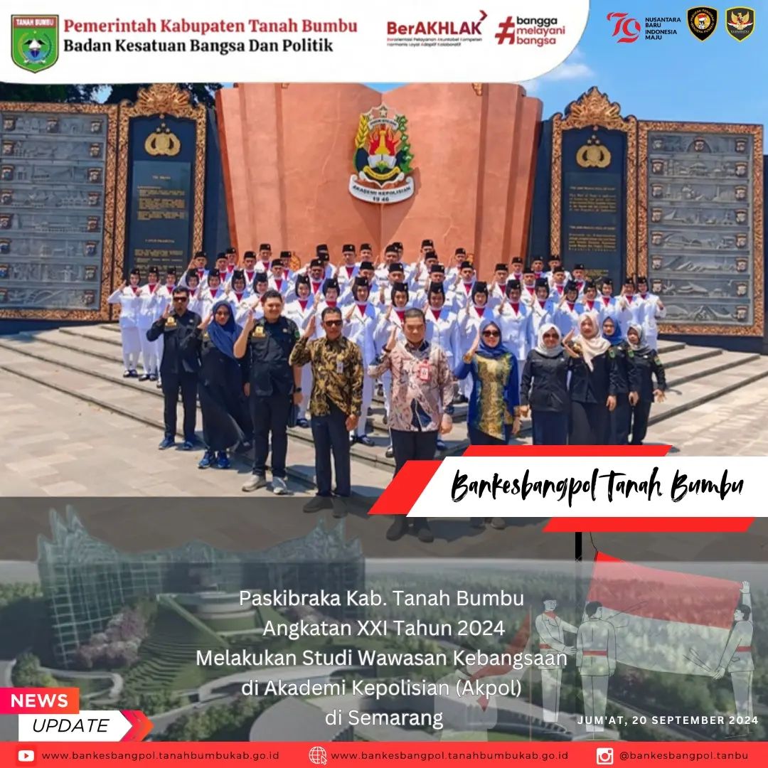 STUDI WASBANG PASKIBRAKA XXI TAHUN 2024 KE AKPOL 