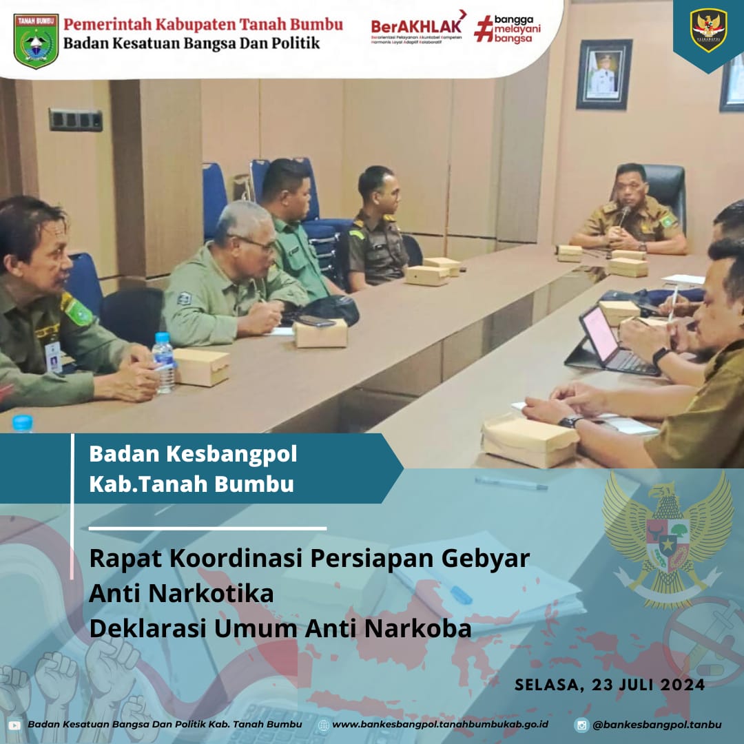 RAKOR PERSIAPAN GEBYAR ANTI NARKOBA