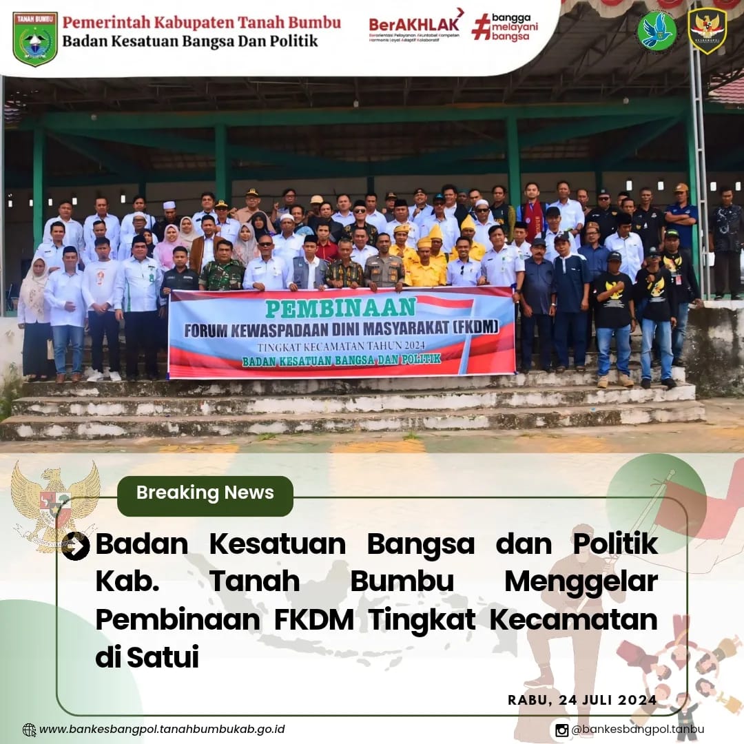 FKDM TINGKAT KECAMATAN KEMBALI DIGELAR, KALI INI DIKECAMATAN SATUI