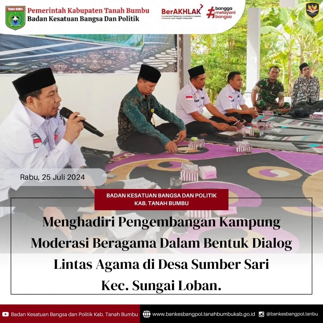 PENGEMBANGAN KAMPUNG MODERASI BERAGAMA DALAM BENTUK DIALOG LINTAS AGAMA DI DS.SUMBER SARI